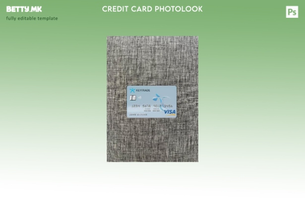 модерен стил Белгија Keytrade банка виза картичка photolook пред шаблон